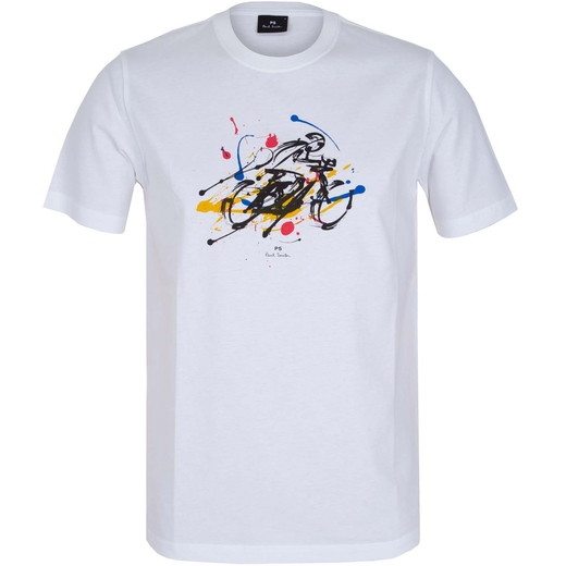 Organic Cotton Cyclist Print T-Shirt-new online-Fifth Avenue Menswear