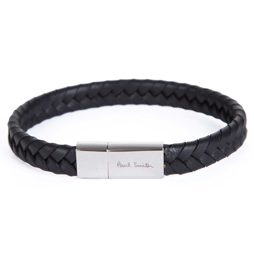 Two-Tone Braided Leather Bracelet-new online-Fifth Avenue Menswear