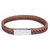 Two-Tone Braided Leather Bracelet