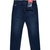 Larkee-Beex Regular Tapered Fit Dark Aged Stretch Denim Jeans