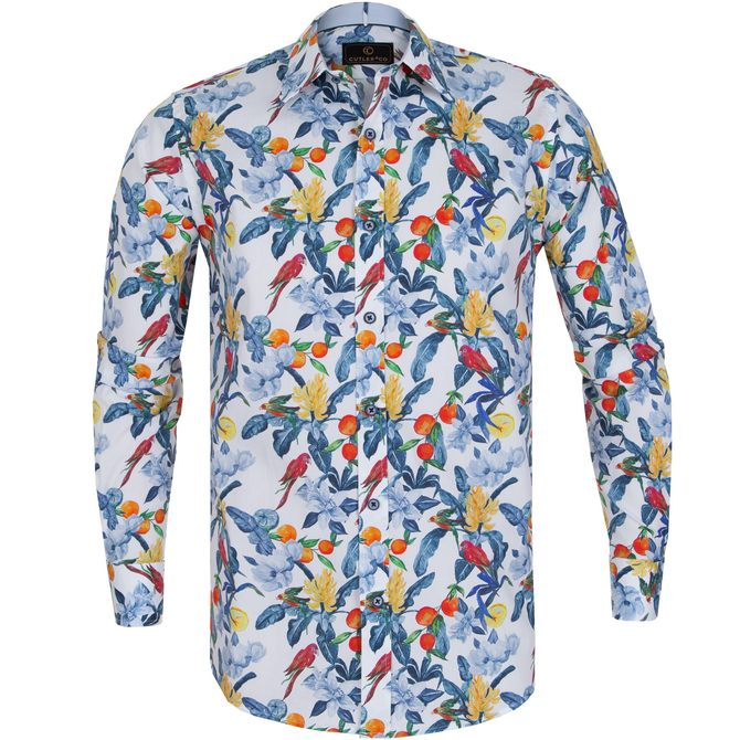 Blake Birds Of Paradise Print Casual Shirt