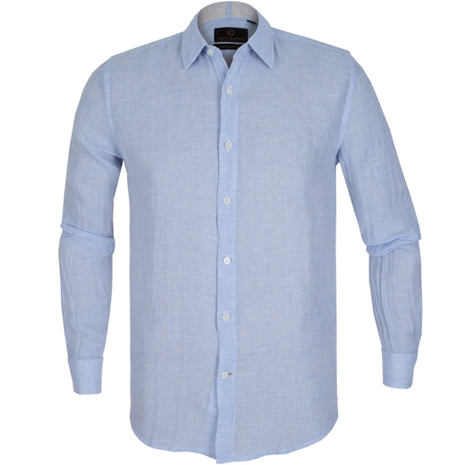 Blake Linen Micro Check Casual Shirt-new online-Fifth Avenue Menswear