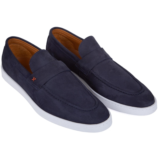 Aykiatom Navy Suede Loafer Sneakers-on sale-Fifth Avenue Menswear