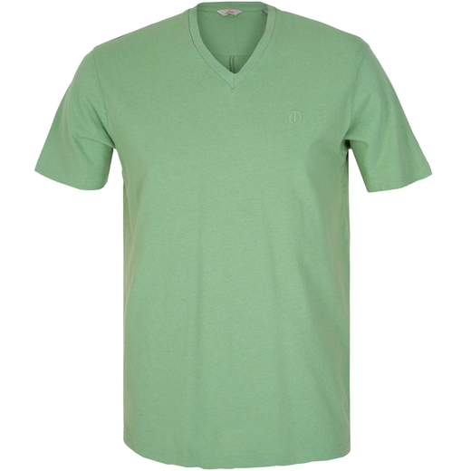 Jonathan Cotton & Linen V-neck T-Shirt-new online-Fifth Avenue Menswear