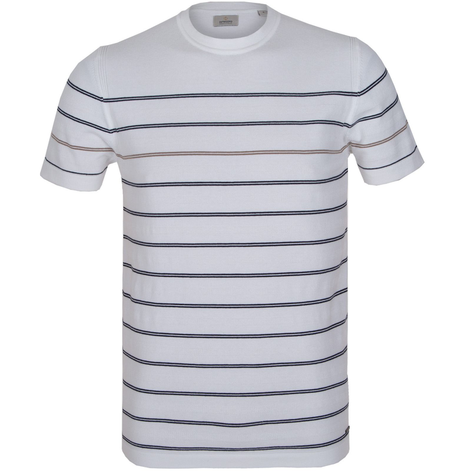 James Knitted Stripe Rib T-Shirt