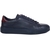 Byron Navy Leather Sneakers