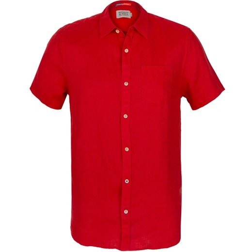 Regular Fit Short Sleeve Linen Casual Shirt-new online-Fifth Avenue Menswear