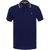 Regular Fit Navy Pique Polo With Collar Tipping