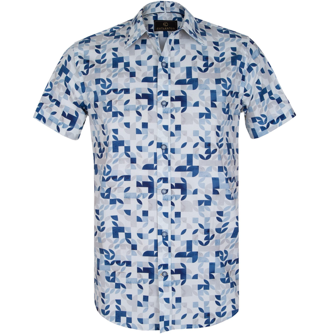 Brody Geometric Print Short Sleeve Shirt