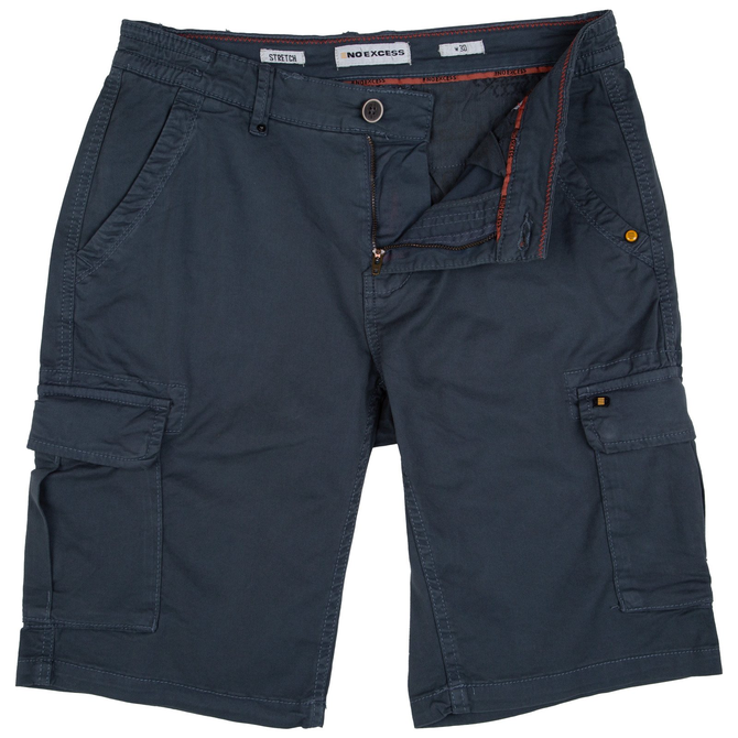 Stretch Cotton Cargo Shorts