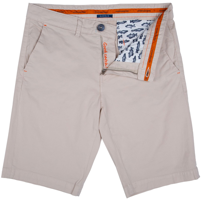 Peached Twill Stretch Cotton Shorts