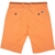 Bright Peached Twill Stretch Cotton Shorts