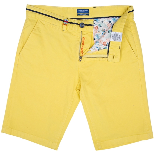 Bright Peached Twill Stretch Cotton Shorts-new online-Fifth Avenue Menswear