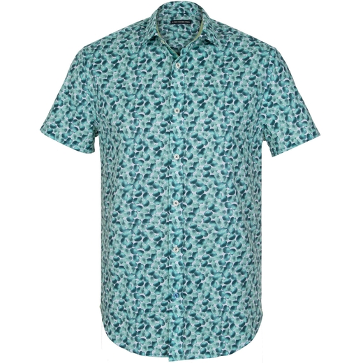 Shells Print Stretch Cotton Casual Shirt-new online-Fifth Avenue Menswear