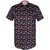 Beach Tower Print Stretch Cotton Casual Shirt