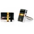 Tiger Eye & Onyx Inlay Cufflinks