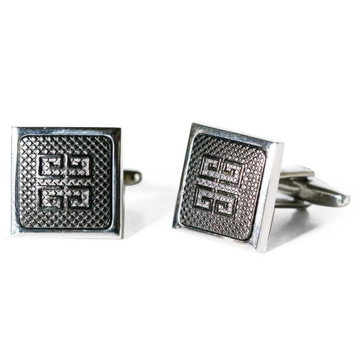 Geometric Pattern Cufflinks-new online-Fifth Avenue Menswear