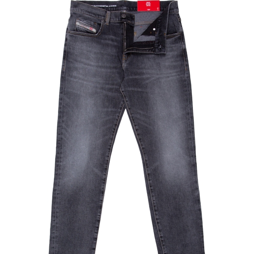 D-Strukt Slim Fit Grey Stretch Denim Jeans-new online-Fifth Avenue Menswear