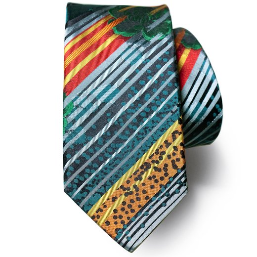 Limited Edition Arezzo Vintage Stripe Silk Tie-new online-Fifth Avenue Menswear