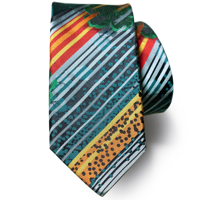 Limited Edition Arezzo Vintage Stripe Silk Tie