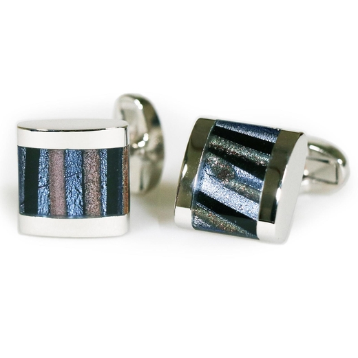 Strata Inlay Cufflinks-new online-Fifth Avenue Menswear