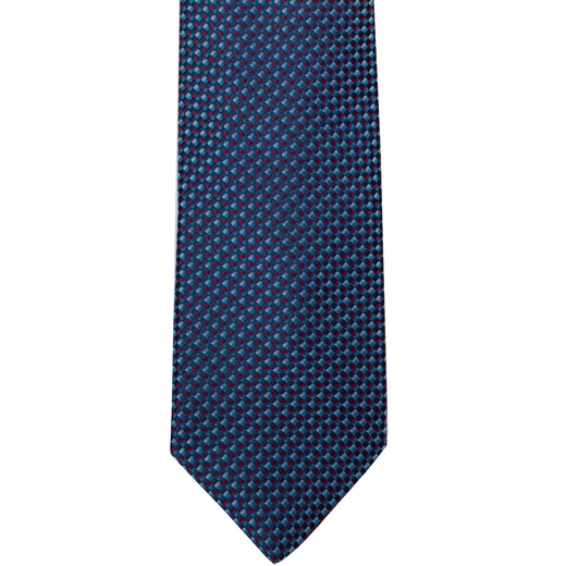 Micro Geometric Pattern Tie-work-Fifth Avenue Menswear