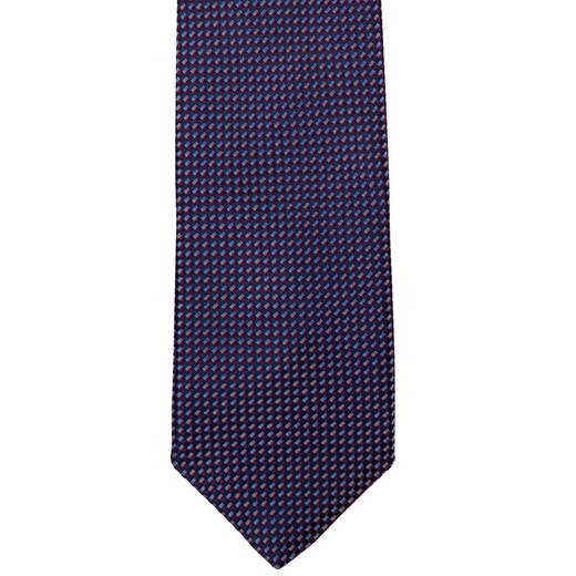 Micro Geometric Pattern Tie-work-Fifth Avenue Menswear