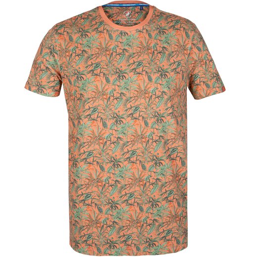 Slim Fit Leafs Print T-Shirt-new online-Fifth Avenue Menswear