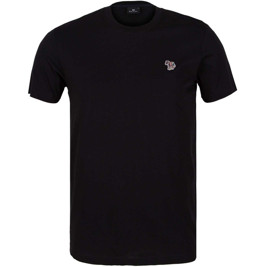 Slim Fit Organic Cotton Zebra Logo Crew Neck T-Shirt-new online-Fifth Avenue Menswear