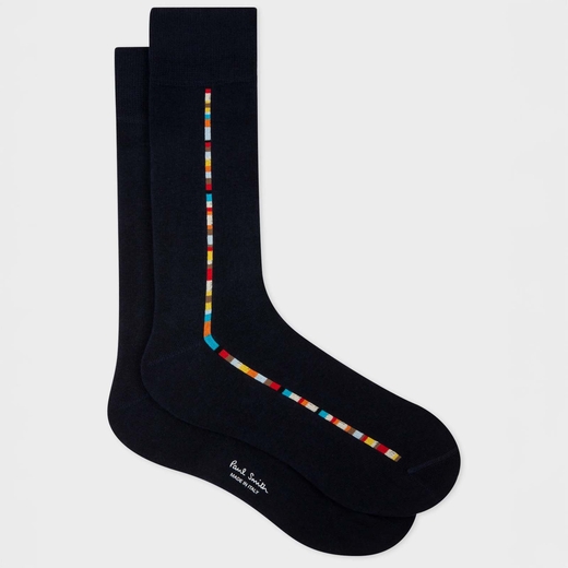 Vittore Stripe Detail Cotton Socks-new online-Fifth Avenue Menswear