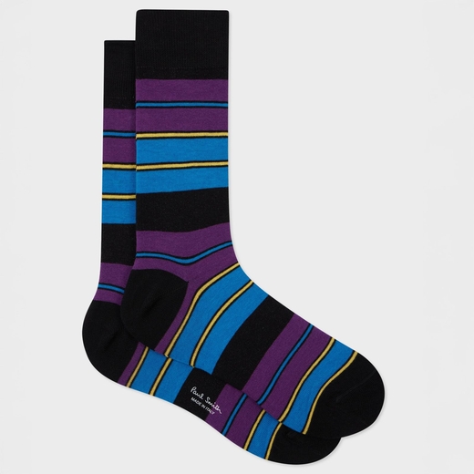 Greg Stripe Cotton Socks-new online-Fifth Avenue Menswear