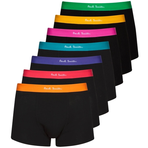 7 Pack Bright Coloured Band Trunks-new online-Fifth Avenue Menswear