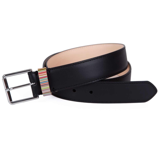 Signature Stripe Keeper Leather Belt-new online-Fifth Avenue Menswear