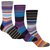 3 Pack Multi Stripes Cotton Socks