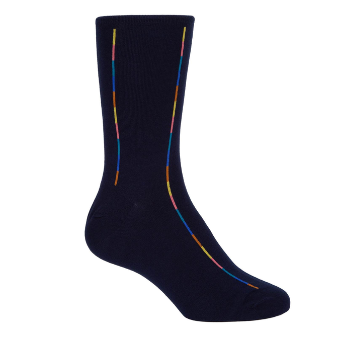 Gareth Verical Stripe Cotton Socks