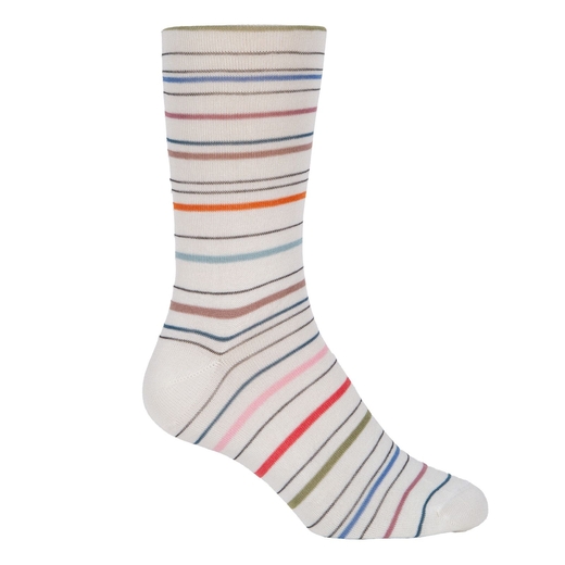 Pencil Stripe Cotton Socks-new online-Fifth Avenue Menswear