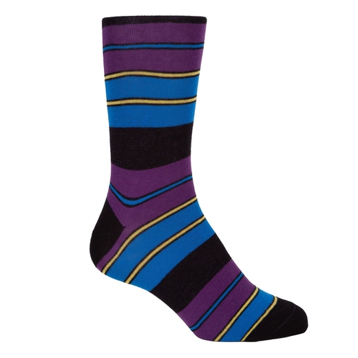 Greg Stripe Cotton Socks-new online-Fifth Avenue Menswear