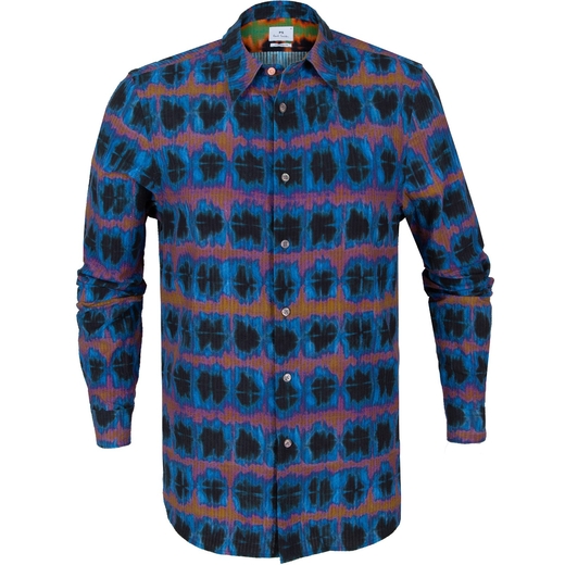 Tailored Fit Shibori Check Print Shrt-new online-Fifth Avenue Menswear