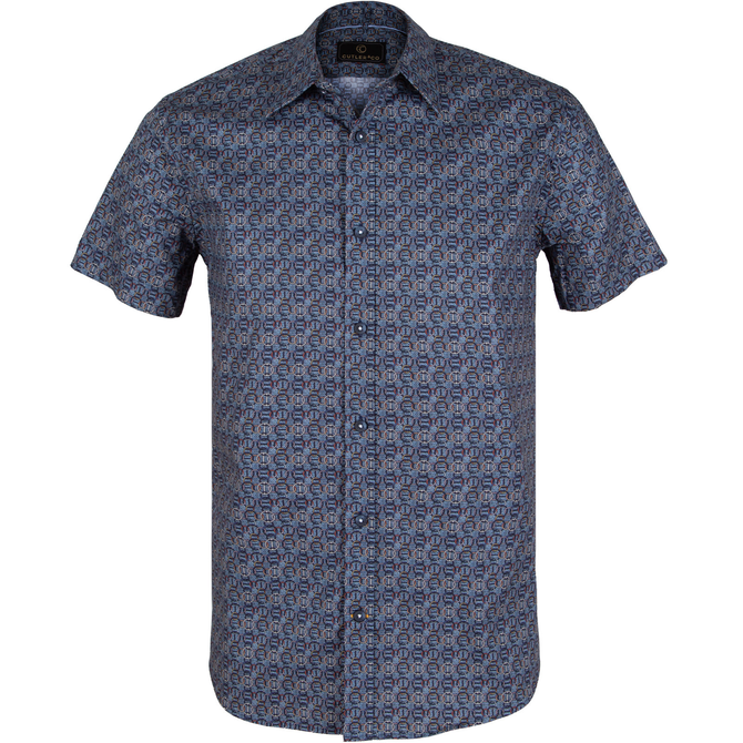 Brody Geometric Print Short Sleeve Shirt