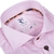 Pink Organic Cotton Twill Dress Shirt With Print Trim