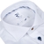 White 2-Ply Organic Cotton Twill Dress Shirt With Print Trim