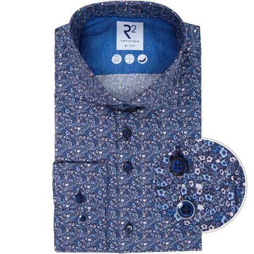 Luxury Cotton Micro Floral Print Dress Shirt-new online-Fifth Avenue Menswear