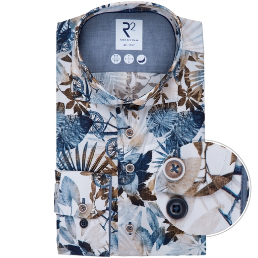 Floral & Bikes Print Cotton Shirt-on sale-Fifth Avenue Menswear