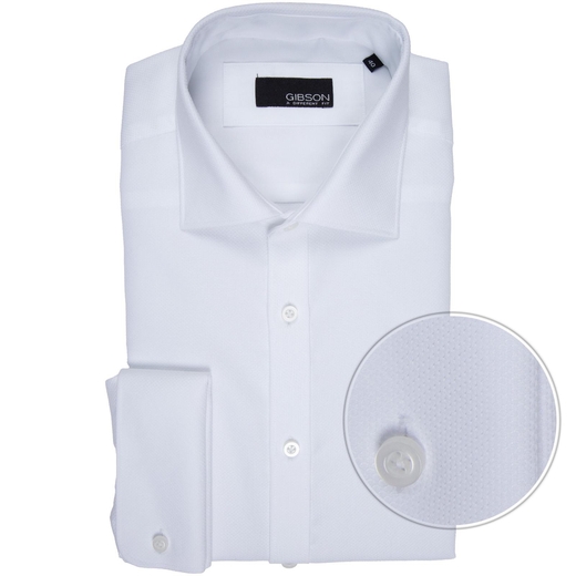 Archie Slim Fit Formal Double Cuff Shirt-new online-Fifth Avenue Menswear