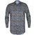 Frozen Leaves Print Stretch Cotton Shirt