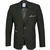 Olive Herringbone Stretch Knit Blazer