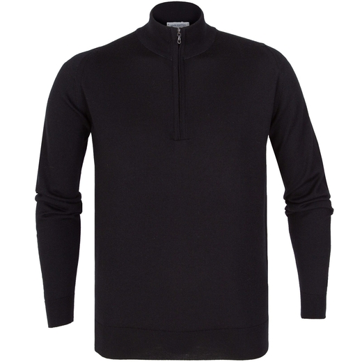 Tapton Luxury Fine Merino 1/4 Zip Pullover-new online-Fifth Avenue Menswear