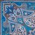 Vintage Multi-Pattern Print Silk Pocket Square