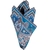 Vintage Multi-Pattern Print Silk Pocket Square