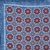 Vintage Geometric Print Silk Pocket Square